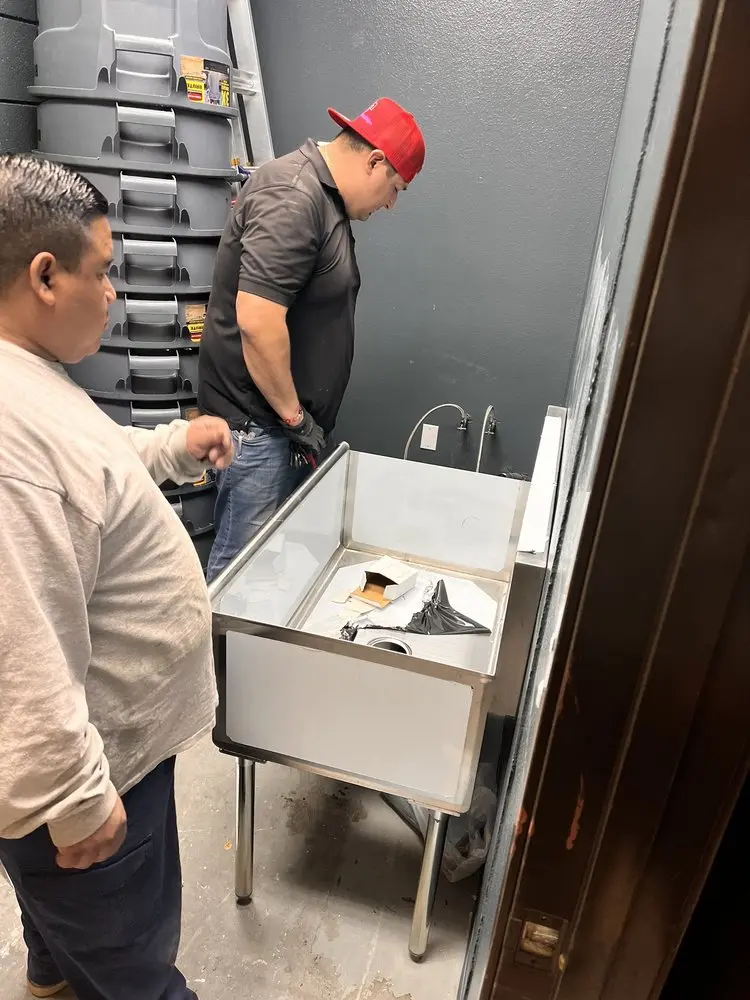 Commercial plumbing and sink installation in Rutledge